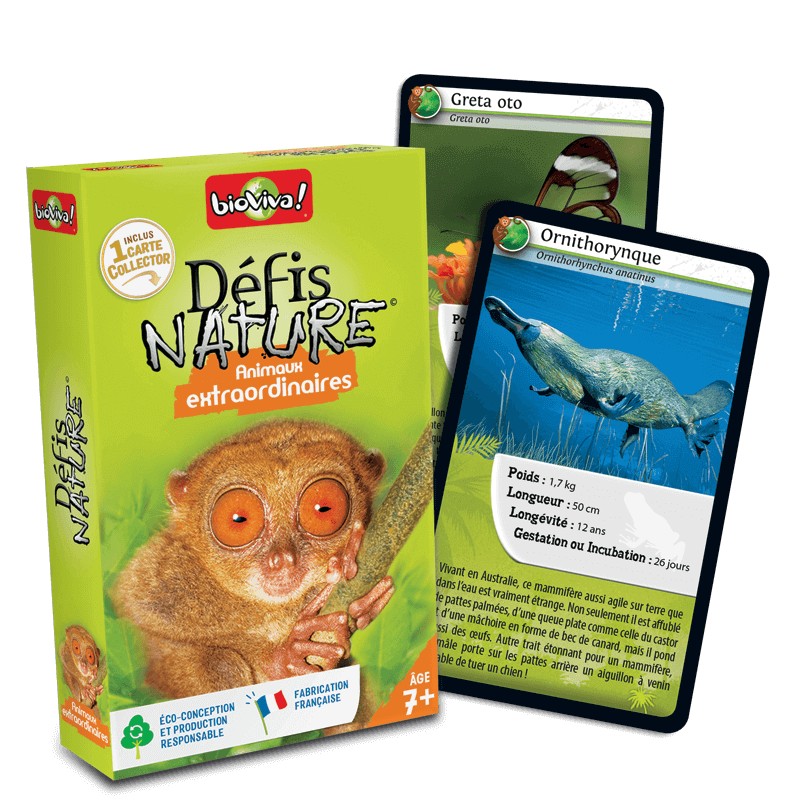 Jeu Défis Nature - Animaux extraordinaires - Bioviva
