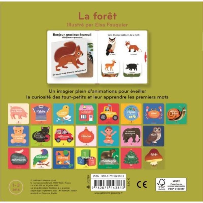 La forêt - Mon imagier animé