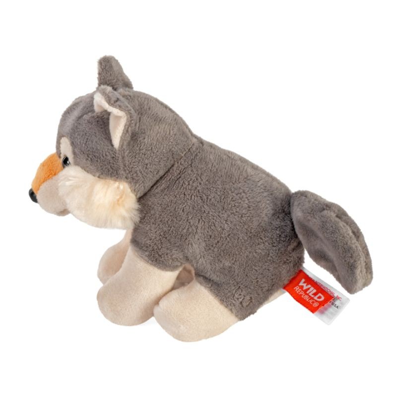 Loup Éco Pocketkins - Petite peluche 12,5 cm