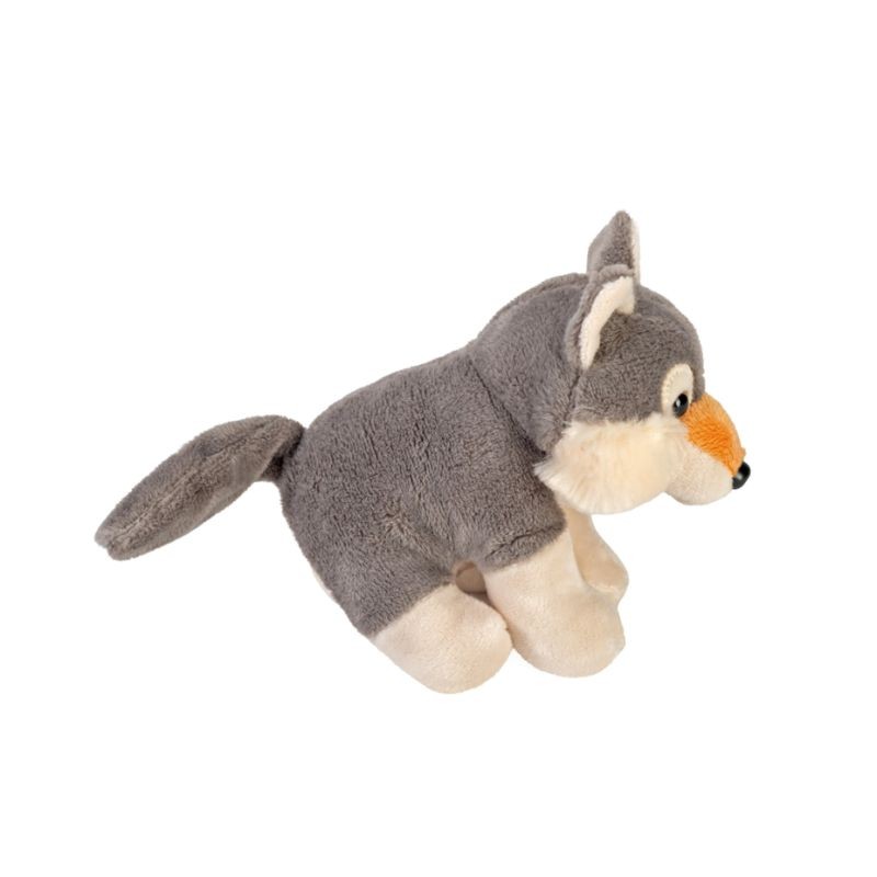Loup Éco Pocketkins - Petite peluche 12,5 cm