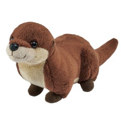 Loutre de rivière Éco Pocketkins - Petite peluche 12,5 cm