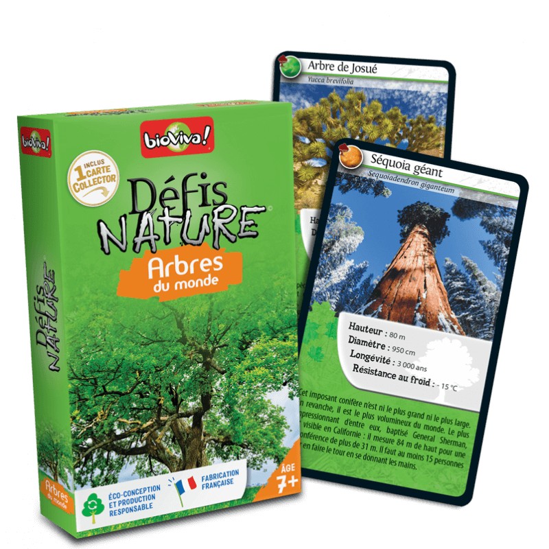 Jeu Défis Nature - Arbres du monde - Bioviva