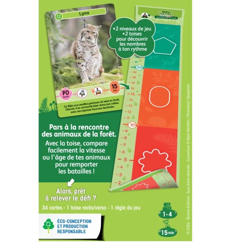 Jeu Défis Nature Junior - Animaux de la forêt