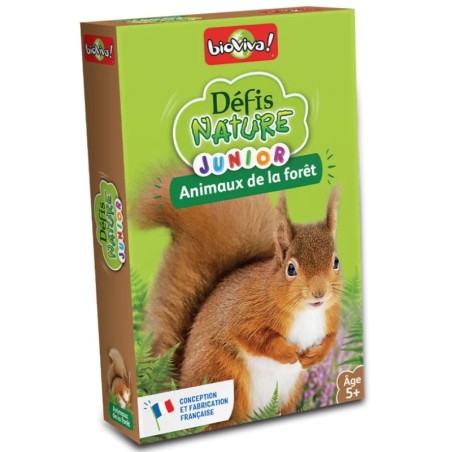 Jeu Défis Nature Junior - Animaux de la forêt - Bioviva