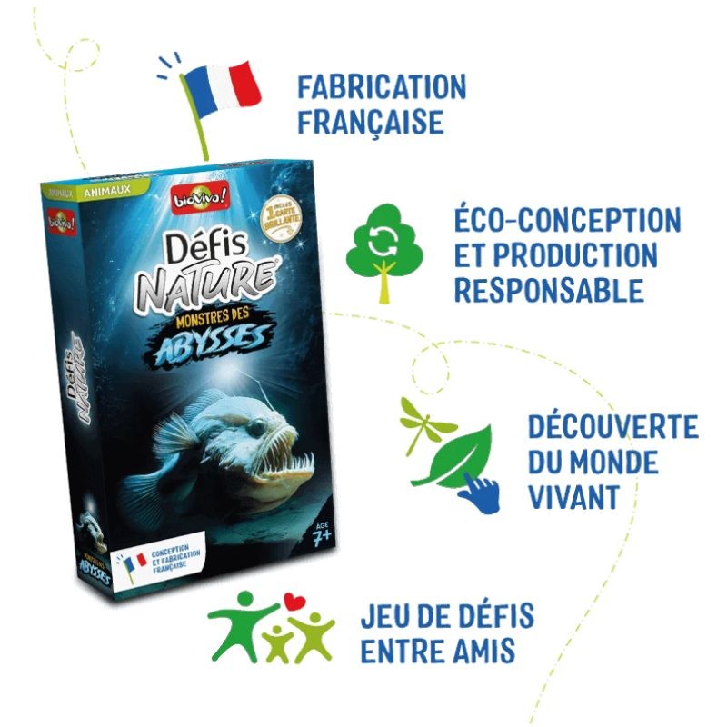 Jeu Défis Nature - Monstres des abysses - Bioviva
