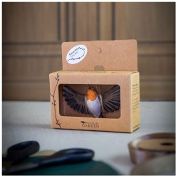 DecoBird Rouge-gorge volant - Statuette en bois