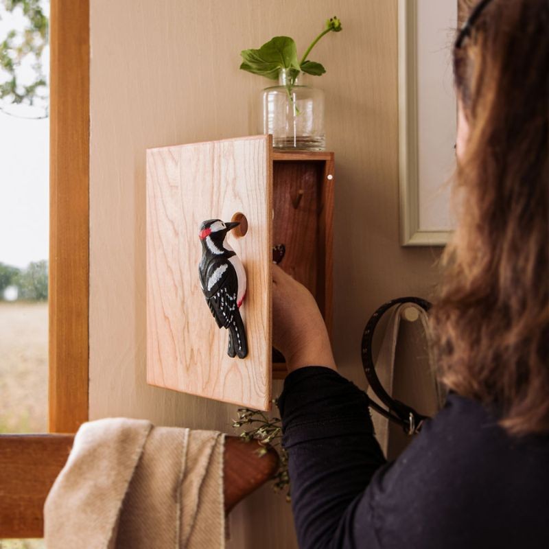DecoBird Armoire à clés Pic épeiche