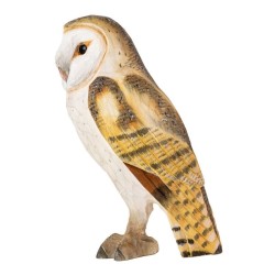 DecoBird Chouette effraie - Statuette en bois