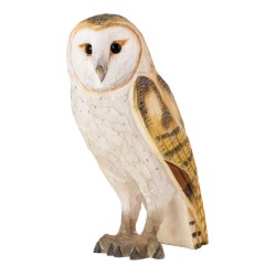 DecoBird Chouette effraie - Statuette en bois