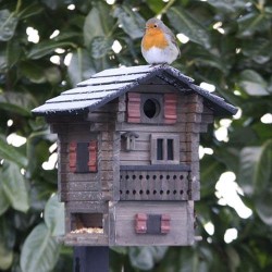 Maison à oiseaux suédoise Multiholk Wildlife Garden - Nichoir mangeoir –  Maison Fertile