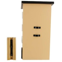 Mangeoire triple jaune