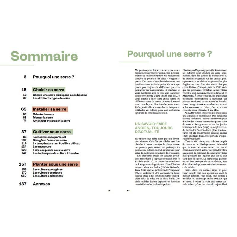Le guide de la serre