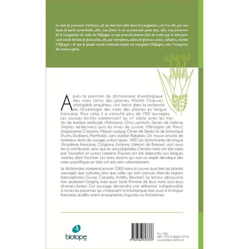 Etymologia Botanica - Dictionnaire des noms français des plantes