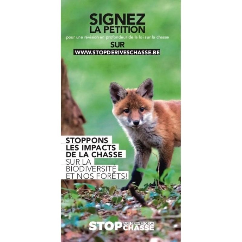 Flyer Stop aux dérives de la chasse - Dépliant
