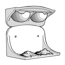 Planche à fientes pour nid à hirondelle n°11 - Schwegler (345/4)