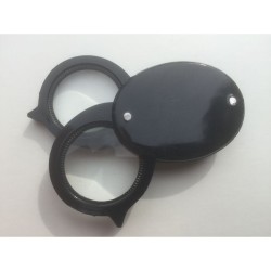 Loupe double Net 25mm - 4/8x - Folding Magnifier