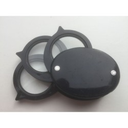 Loupe triple Net 25mm - 4/8/12x - Folding Magnifier