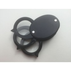 Loupe triple Net 25mm - 4/8/12x - Folding Magnifier