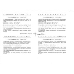 Tirage limité Loutre "La Nymphe des Rivières" - Tableau d'André Buzin - 35x45 cm