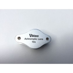 Loupe Viking Achromatic 10x - D.15mm - Chrome Folding Pocket Magnifier