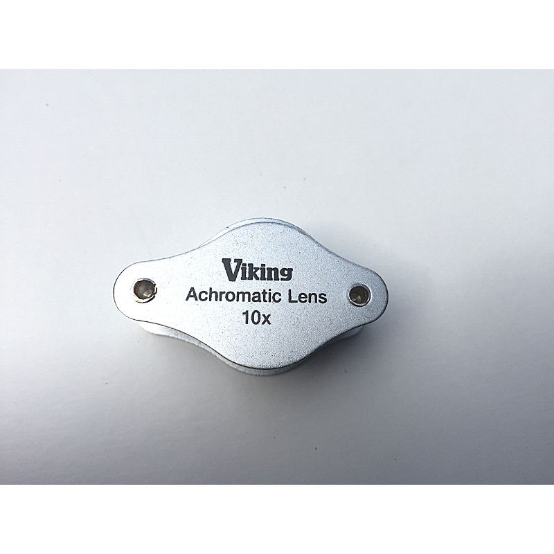 Loupe Viking Achromatic 10x - D.15mm - Chrome Folding Pocket Magnifier