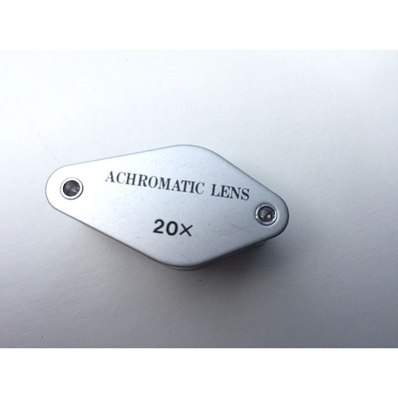 Loupe Viking Achromatic 15mm 20x - Folding Pocket Magnifier - Chrome