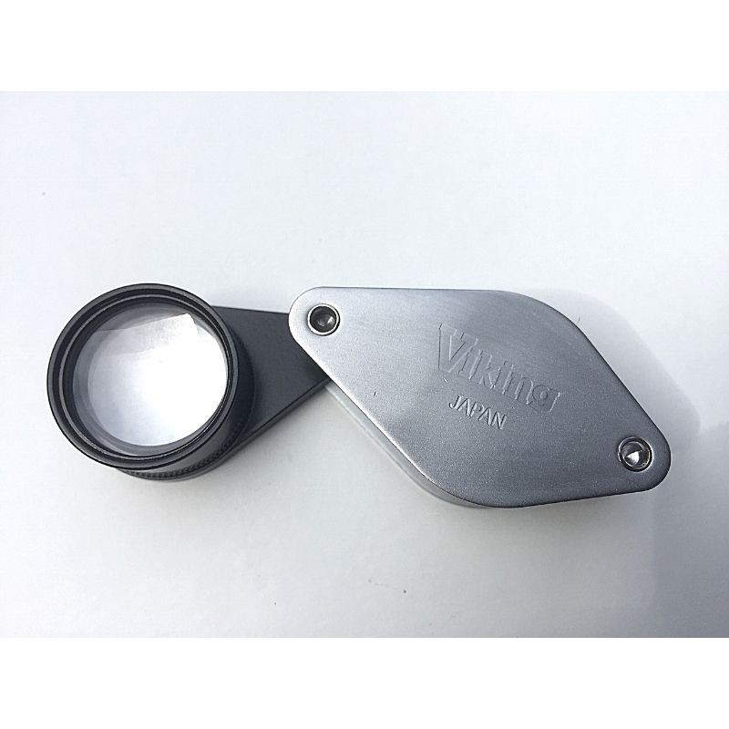 Loupe Viking Aplanatic 20mm 10x - Folding Pocket Magnifier - Chrome