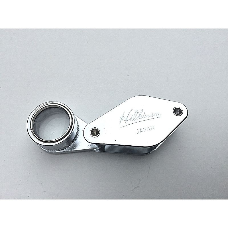 Loupe Hilkinson 10x - D.13mm - Chrome Folding Pocket Magnifier