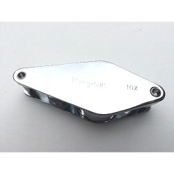 Loupe Hilkinson 10x/20x - D.6/18mm - Chrome Folding Pocket Magnifier