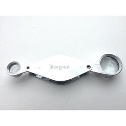 Loupe Hilkinson 8x/15x - D.12/25mm - Chrome Folding Pocket Magnifier