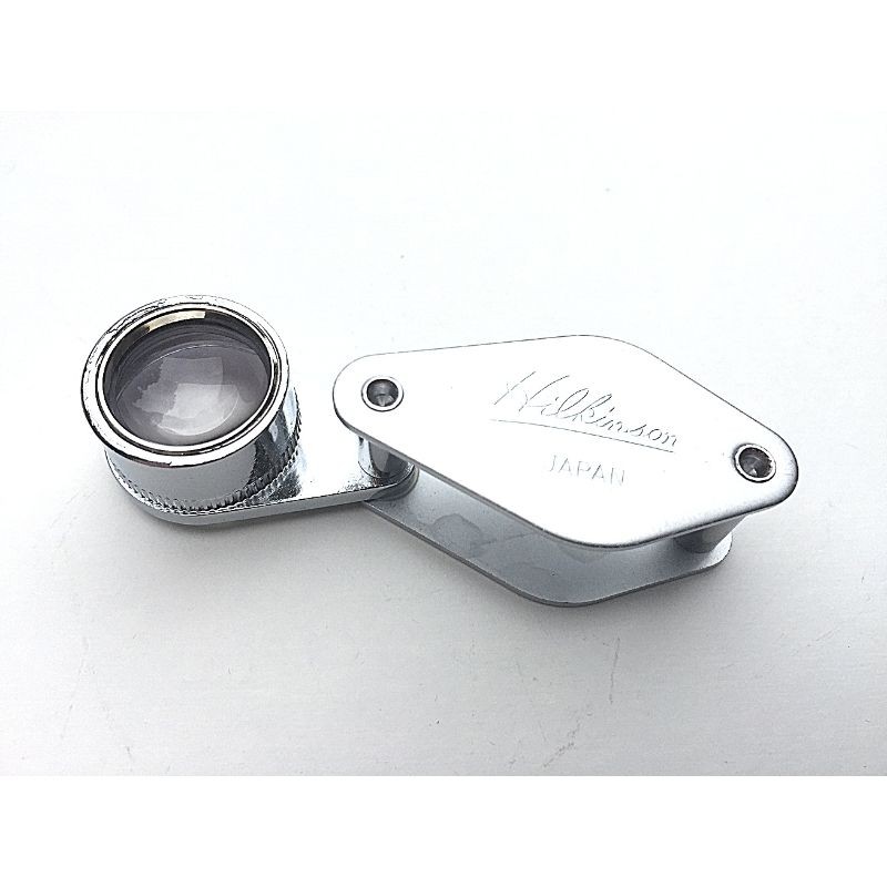 Loupe Hilkinson 20x Achromatic - Diamètre : 15mm - Folding Pocket Magnifier - Chrome