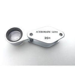 Loupe Hilkinson Achromatic 20x - D.15mm - Chrome Folding Pocket Magnifier