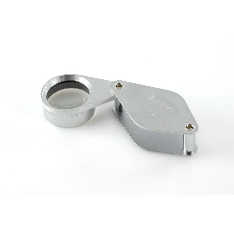 Loupe Hilkinson 6x - Diamètre : 25mm - Folding Pocket Magnifier - Chrome