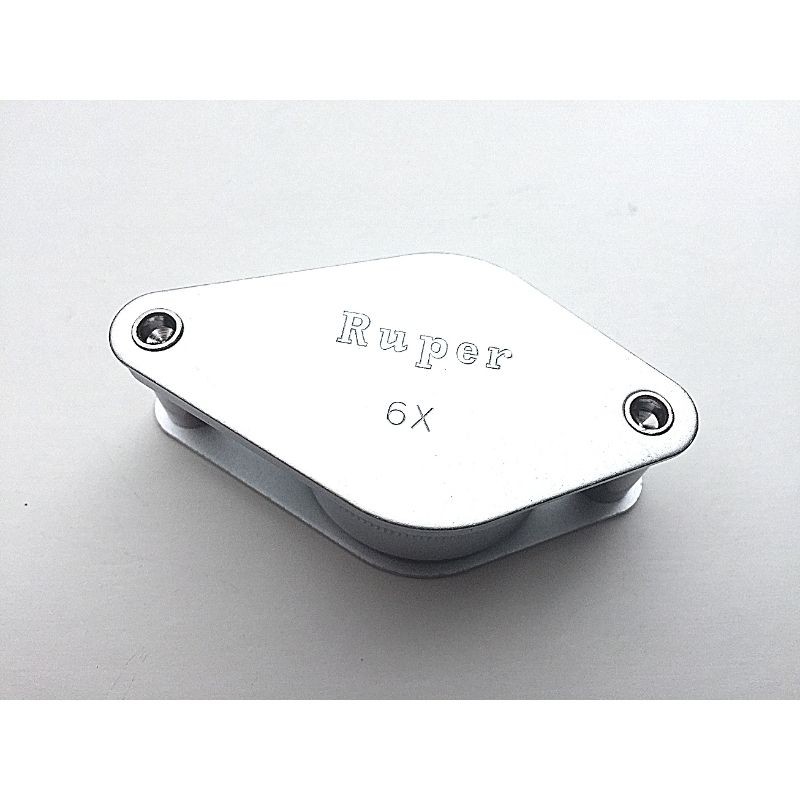 Loupe Hilkinson 6x - Diamètre : 25mm - Folding Pocket Magnifier - Chrome