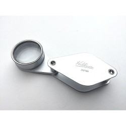 Loupe Hilkinson 6x - Diamètre : 25mm - Folding Pocket Magnifier - Chrome