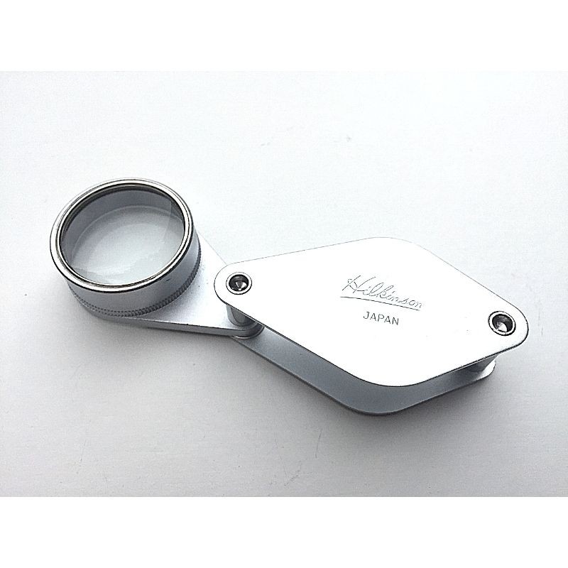 Loupe Hilkinson 6x - Diamètre : 25mm - Folding Pocket Magnifier - Chrome