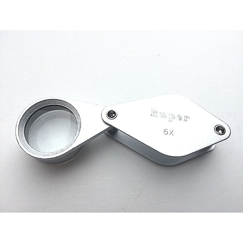 Loupe Hilkinson 6x - Diamètre 25mm - Chrome Folding Pocket Magnifier