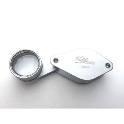 Loupe Hilkinson 8x - D.19mm - Chrome Folding Pocket Magnifier