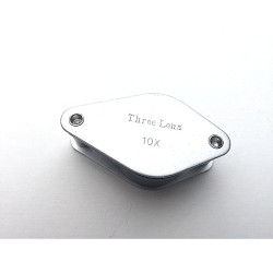 Loupe Hilkinson 10x - D.19mm - Chrome Folding Pocket Magnifier