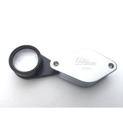Loupe Hilkinson 10x - D.19mm - Chrome Folding Pocket Magnifier