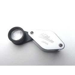 Loupe Hilkinson 16x - D.15mm - Chrome Folding Pocket Magnifier