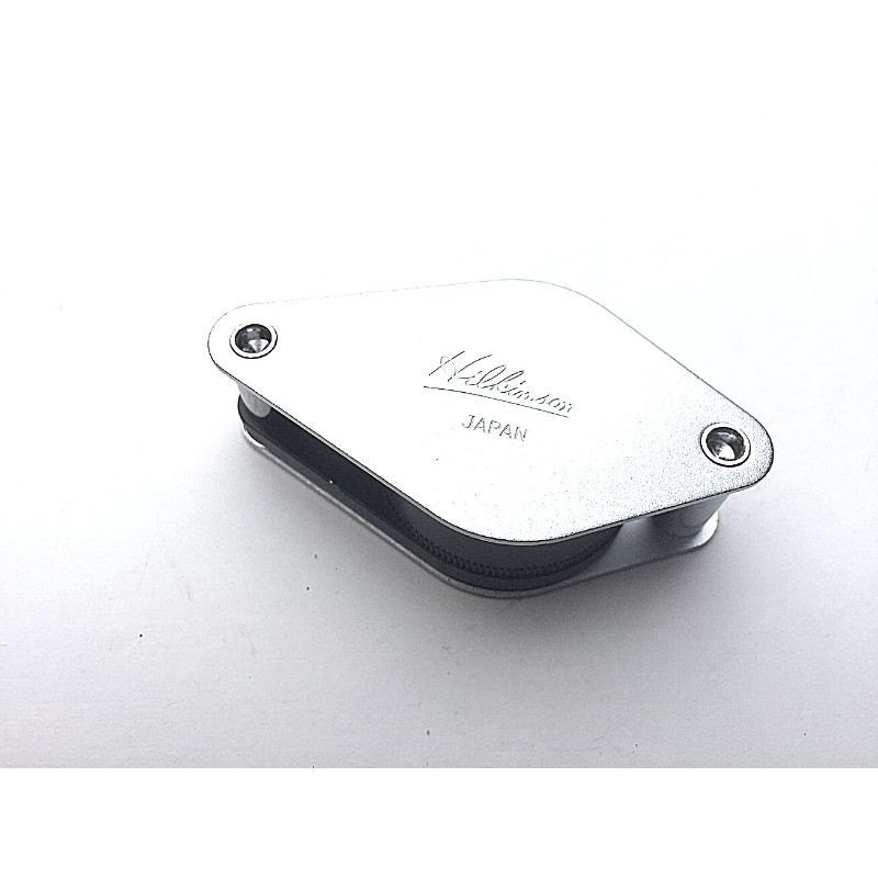 Loupe Hilkinson 8x - Diamètre : 25mm - Folding Pocket Magnifier - Chrome