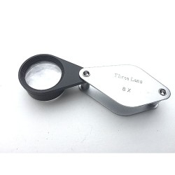 Loupe Hilkinson 8x - D.25mm - Chrome Folding Pocket Magnifier