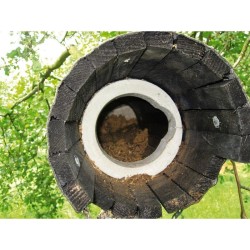 Nichoir pour Chevêche d'Athéna avec protection anti-carnassier et aération - Schwegler (N°20B - 247/1)