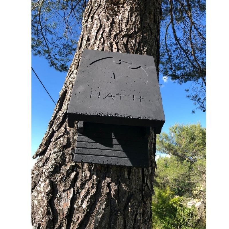 Gîte à chauves-souris à fixer en béton de bois - Nat'H