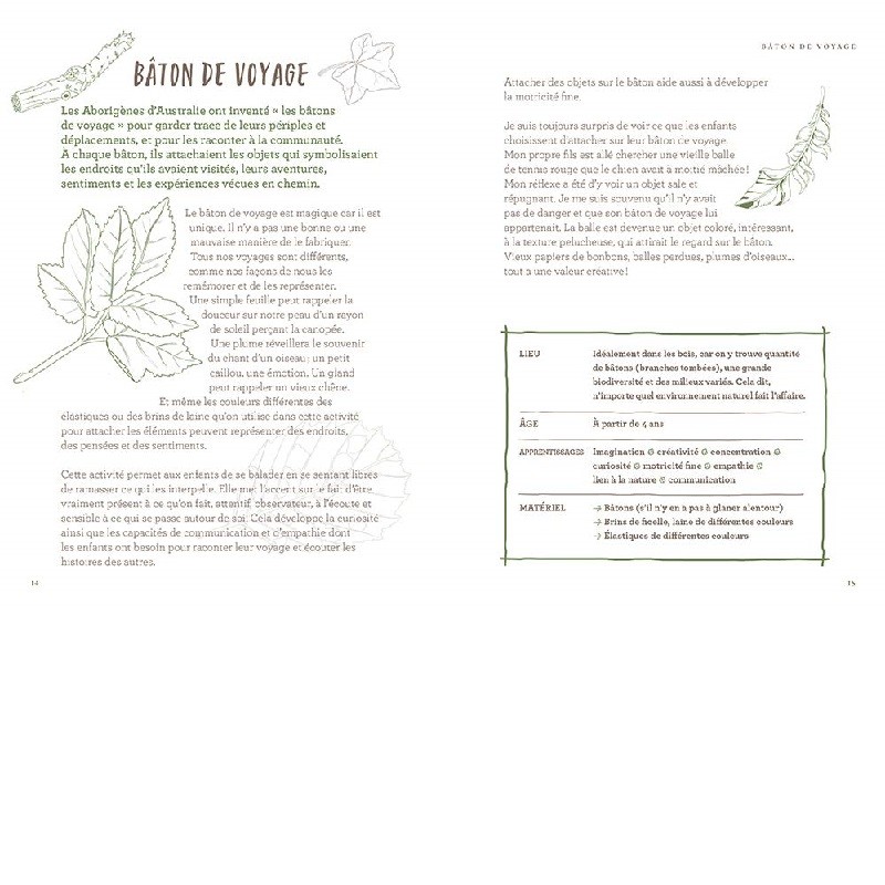 L'école de la Forêt - Jeux et apprentissages dans les bois pour aventuriers en herbe