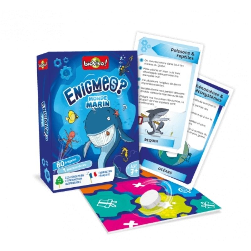 Jeu Enigmes - Monde marin - Bioviva
