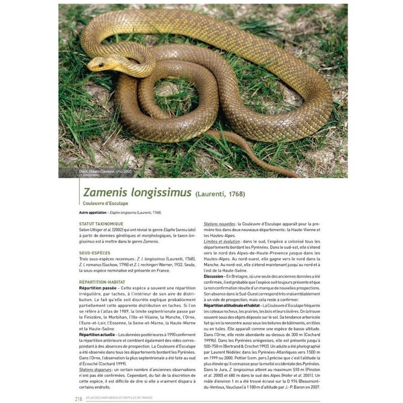 Atlas des Amphibiens et Reptiles de France