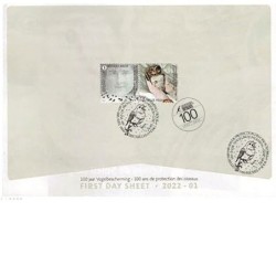 Feuillet First Day Sheet avec en plus le cachet Centenaire de la Ligue