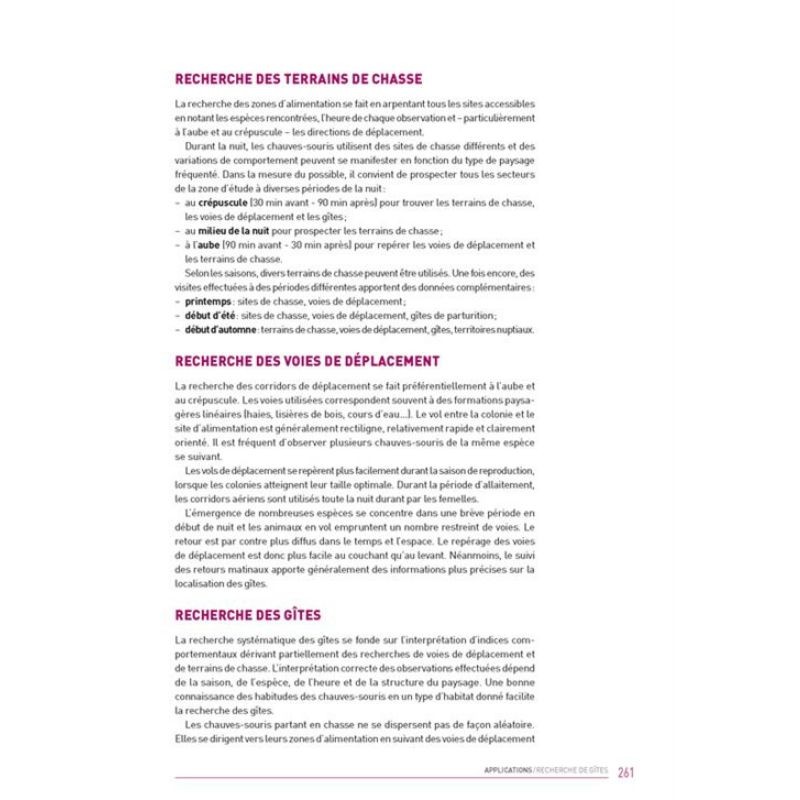 Ecologie acoustique des chiroptères d'Europe - Identification des espèces, étude de leurs habitats et comportements de chasse